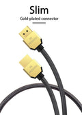 Câbles HDMI 2.1 8K 60Hz 4K 120Hz 48Gbps, Cordon Vidéo HDR Ultra HD 48Gbps Haute Vitesse Interface Multimédia Haute Définition Compatible TV Moniteur Gaming