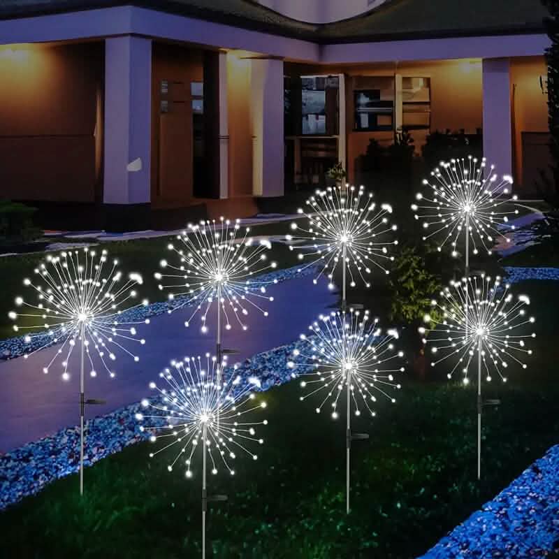 8 modes d'éclairage Lumières solaires décoratives d'extérieur pour festival