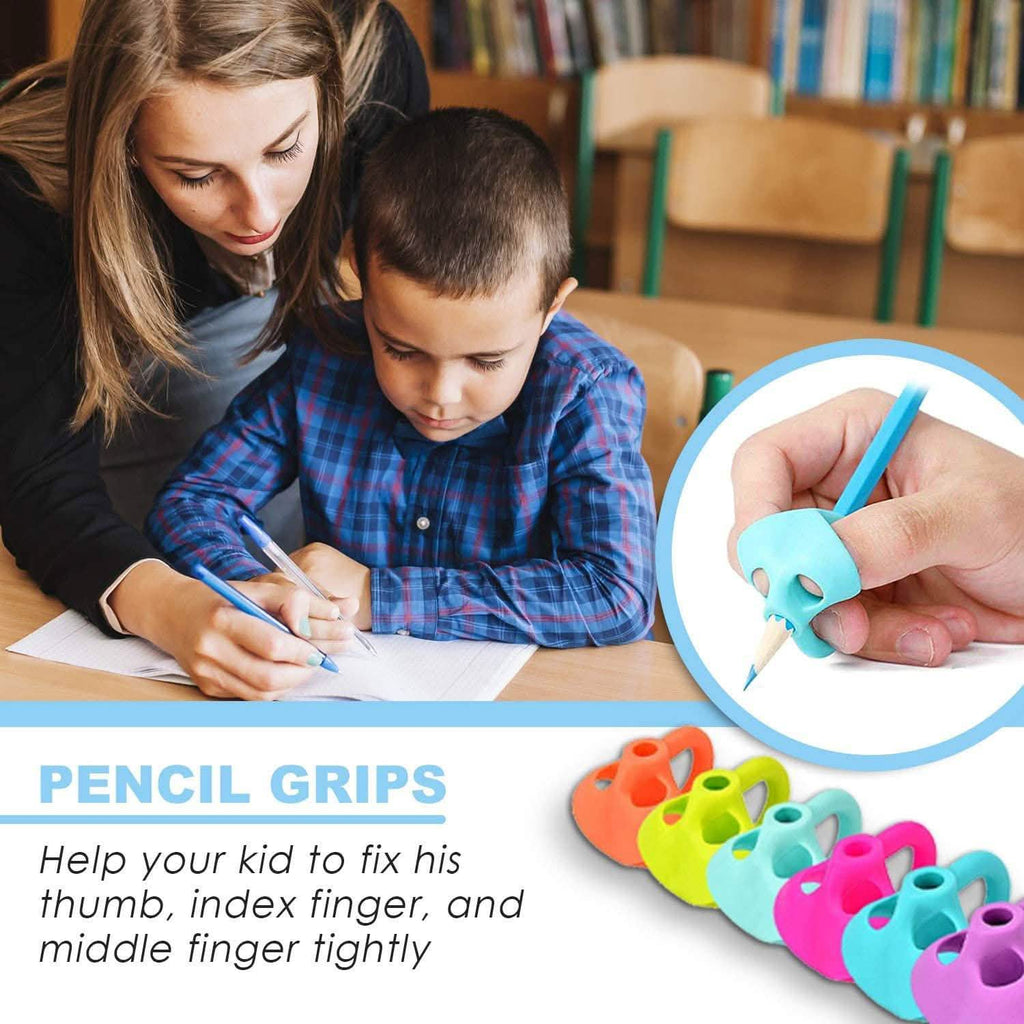 Lot de 8 : Poignées ergonomiques pour l'apprentissage de l'écriture des enfants