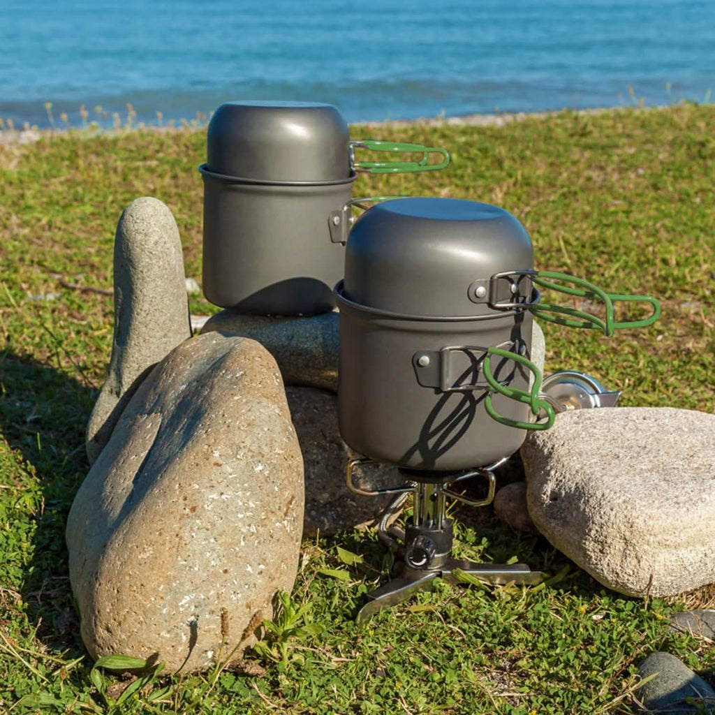 8 pièces : Ensemble d'ustensiles de cuisine de camping