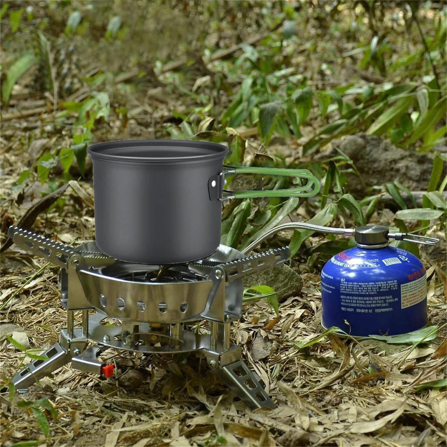 8 pièces : Ensemble d'ustensiles de cuisine de camping