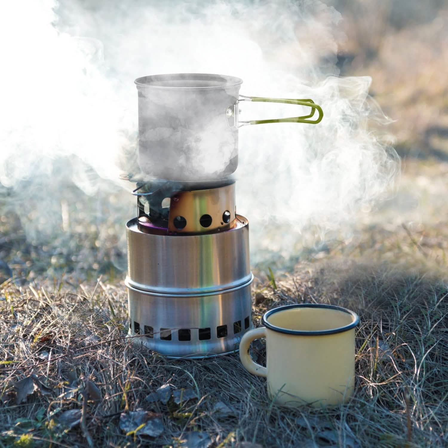 8 pièces : Ensemble d'ustensiles de cuisine de camping