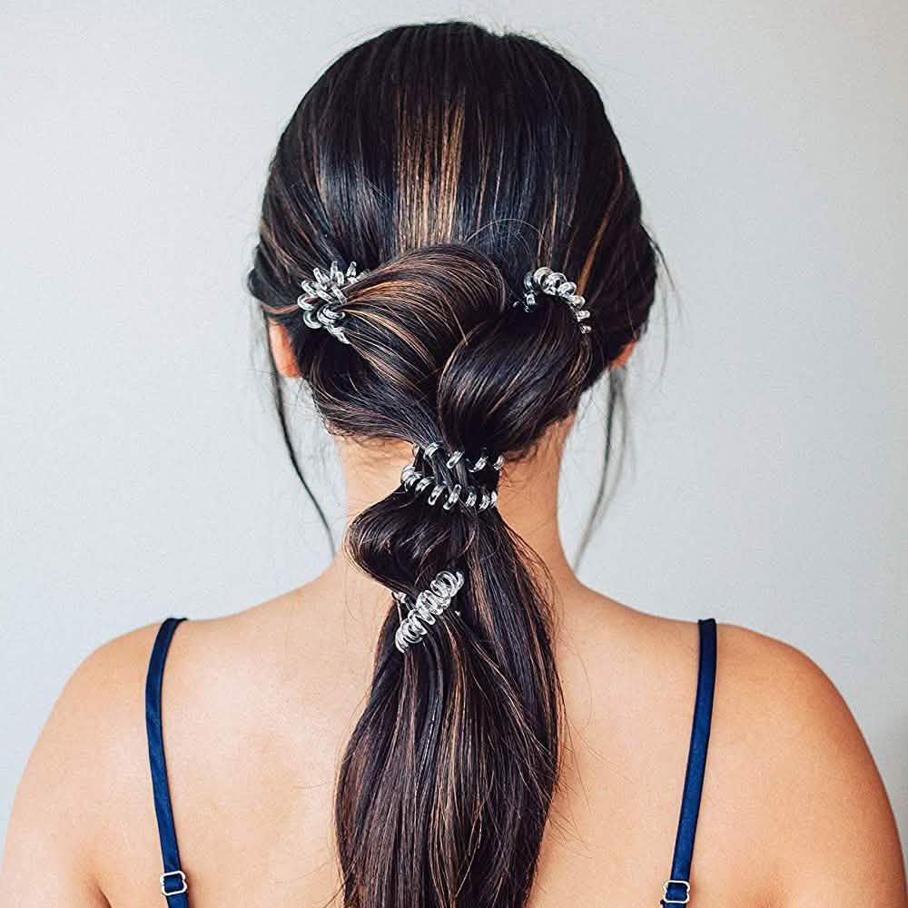 Lot de 8 : Élastiques à cheveux en spirale