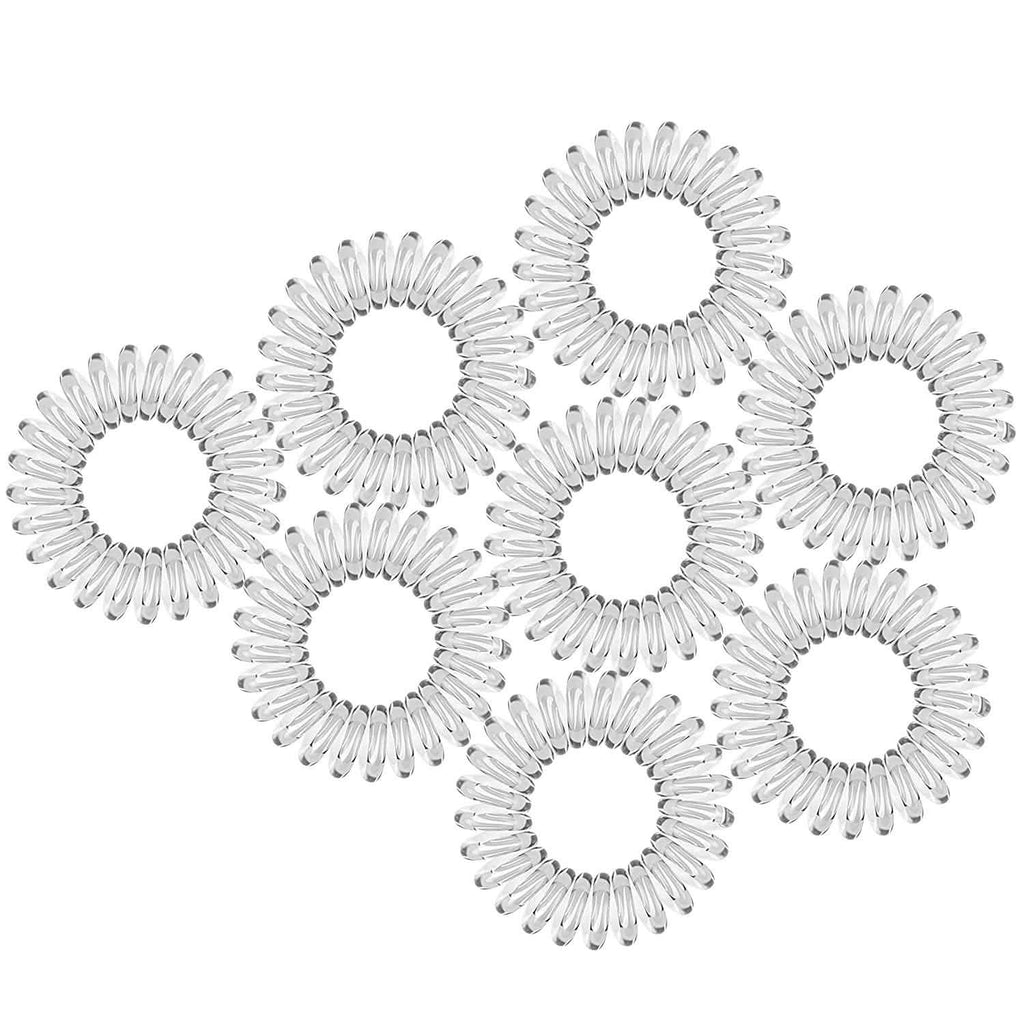 Lot de 8 : Élastiques à cheveux en spirale