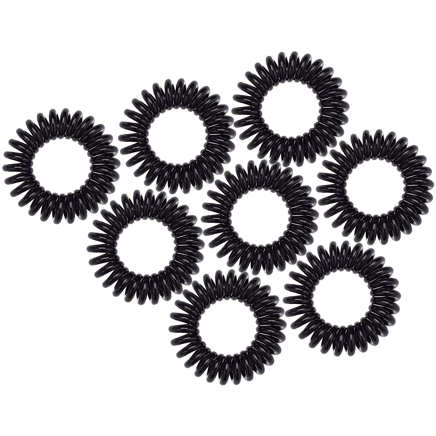 Lot de 8 : Élastiques à cheveux en spirale
