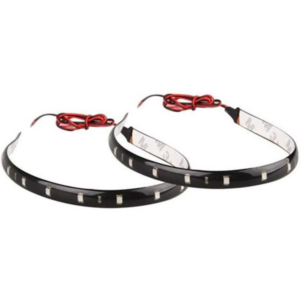 8 pièces : bande lumineuse LED souple et étanche pour voiture