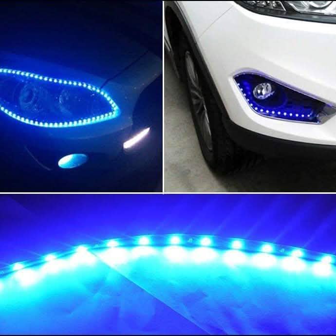 8 pièces : bande lumineuse LED souple et étanche pour voiture