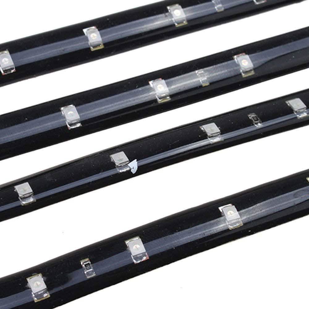 8 pièces : bande lumineuse LED souple et étanche pour voiture