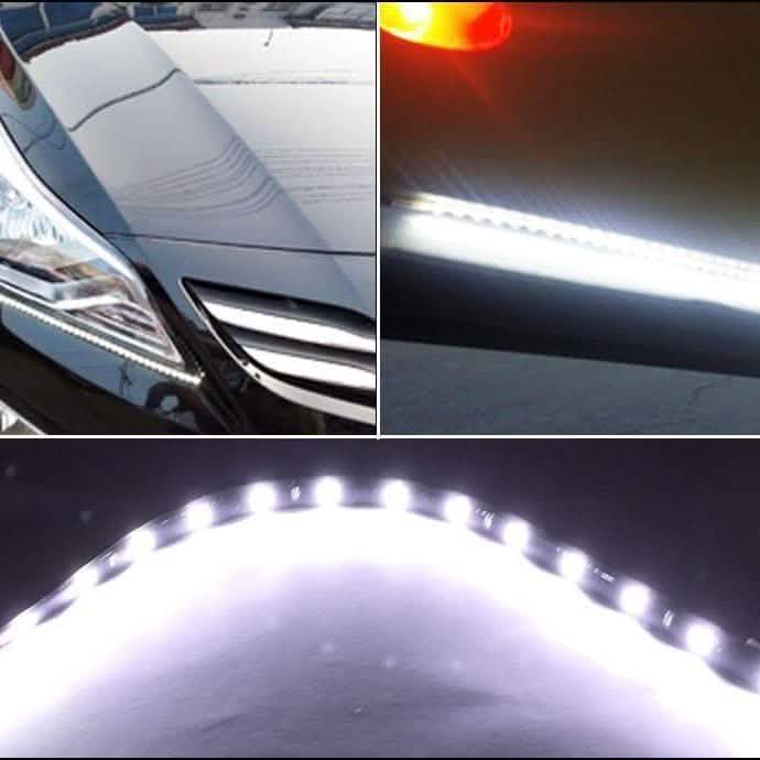 8 pièces : bande lumineuse LED souple et étanche pour voiture