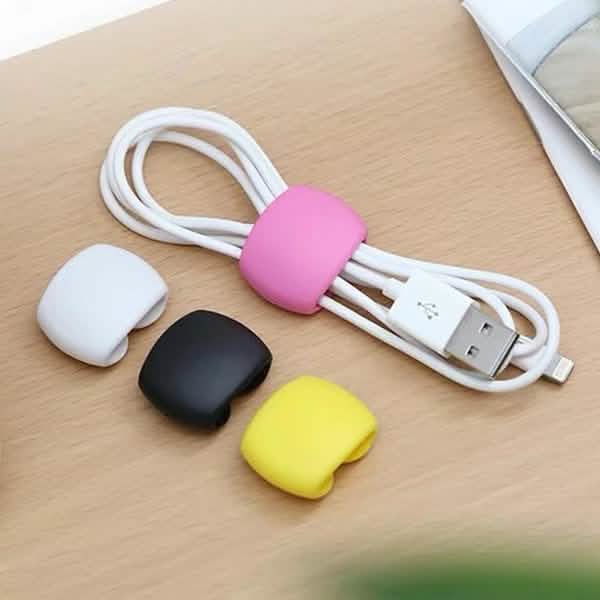 Lot de 8 : Organisateur de câbles portable réutilisable