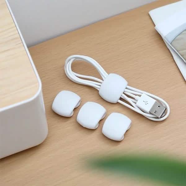 Lot de 8 : Organisateur de câbles portable réutilisable