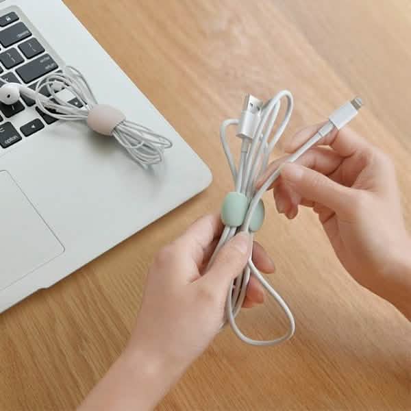 Lot de 8 : Organisateur de câbles portable réutilisable