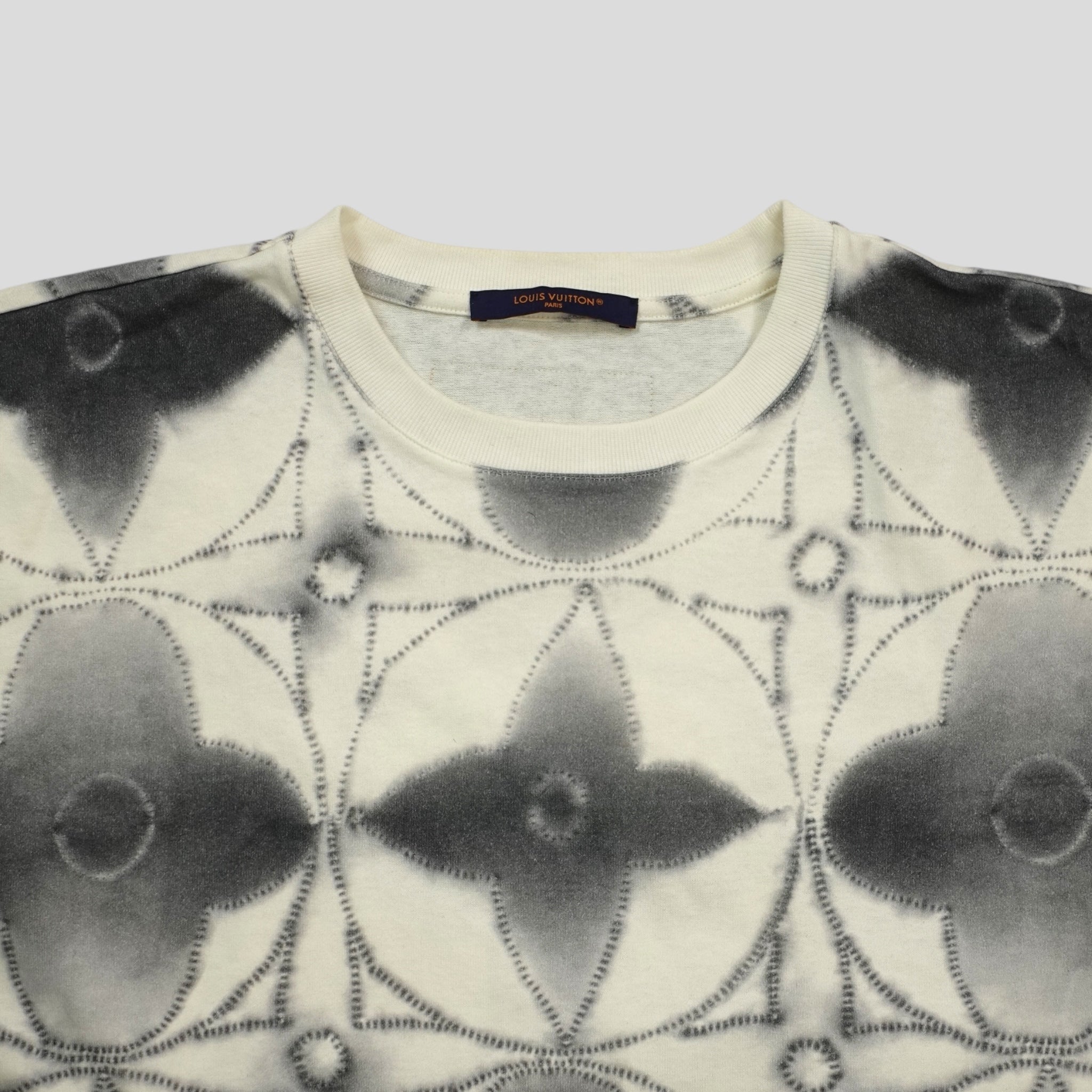 T-shirt en coton tie and dye Shidori imprimé blanc Louis Vuitton