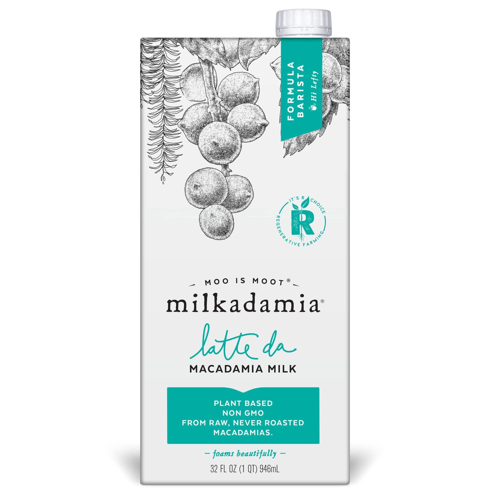 Milkadamia - Boisson à base de noix de macadamia « Latte Da Barista » (946 ml)