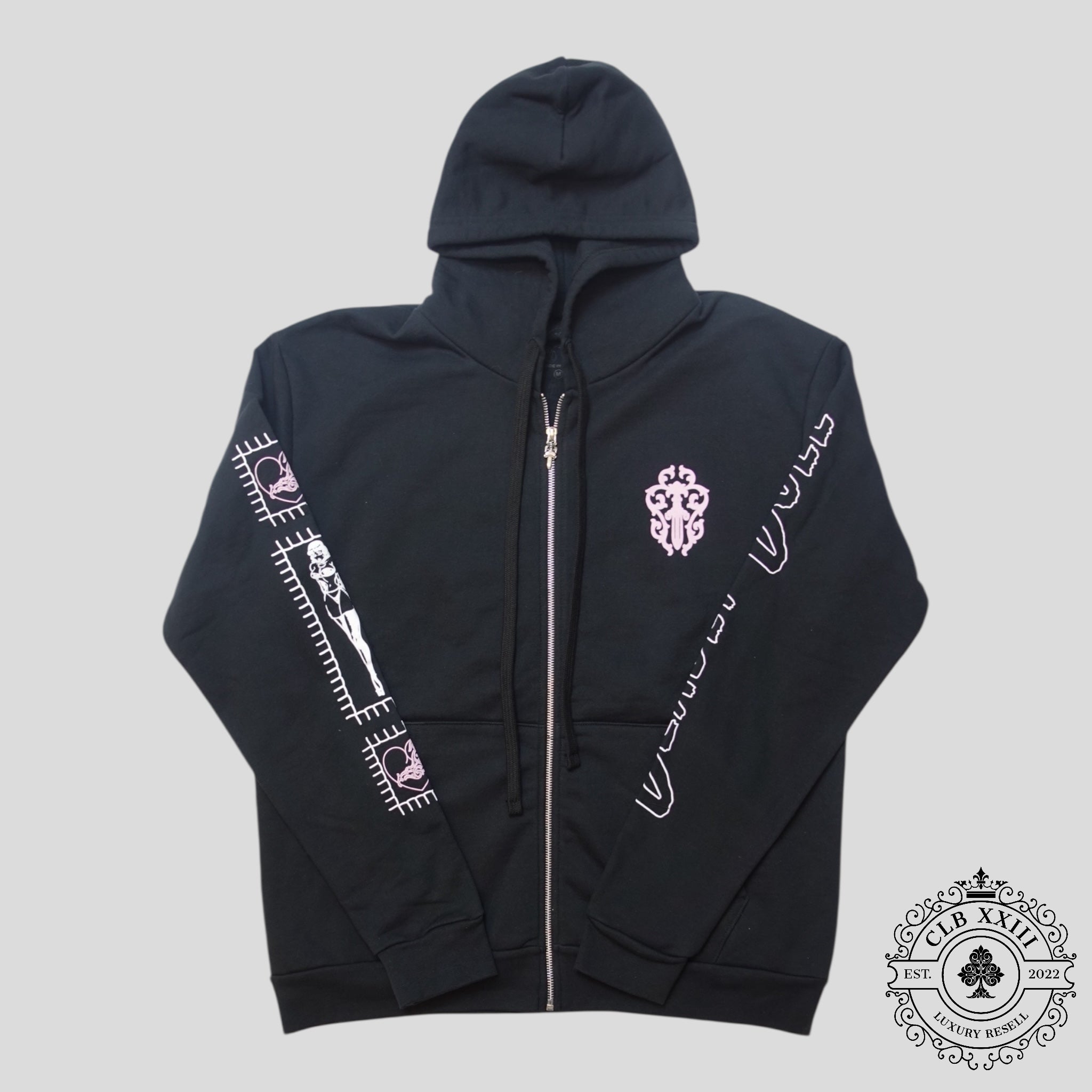 Sweat à Capuche Zippé Chrome Hearts Deadly Doll