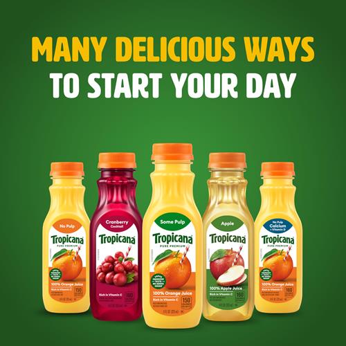 Tropicana Pure Premium 100 % Pur Jus d'Orange Original, Légèrement Pulpeux, Format Individuel, Bouteille de 325 ml