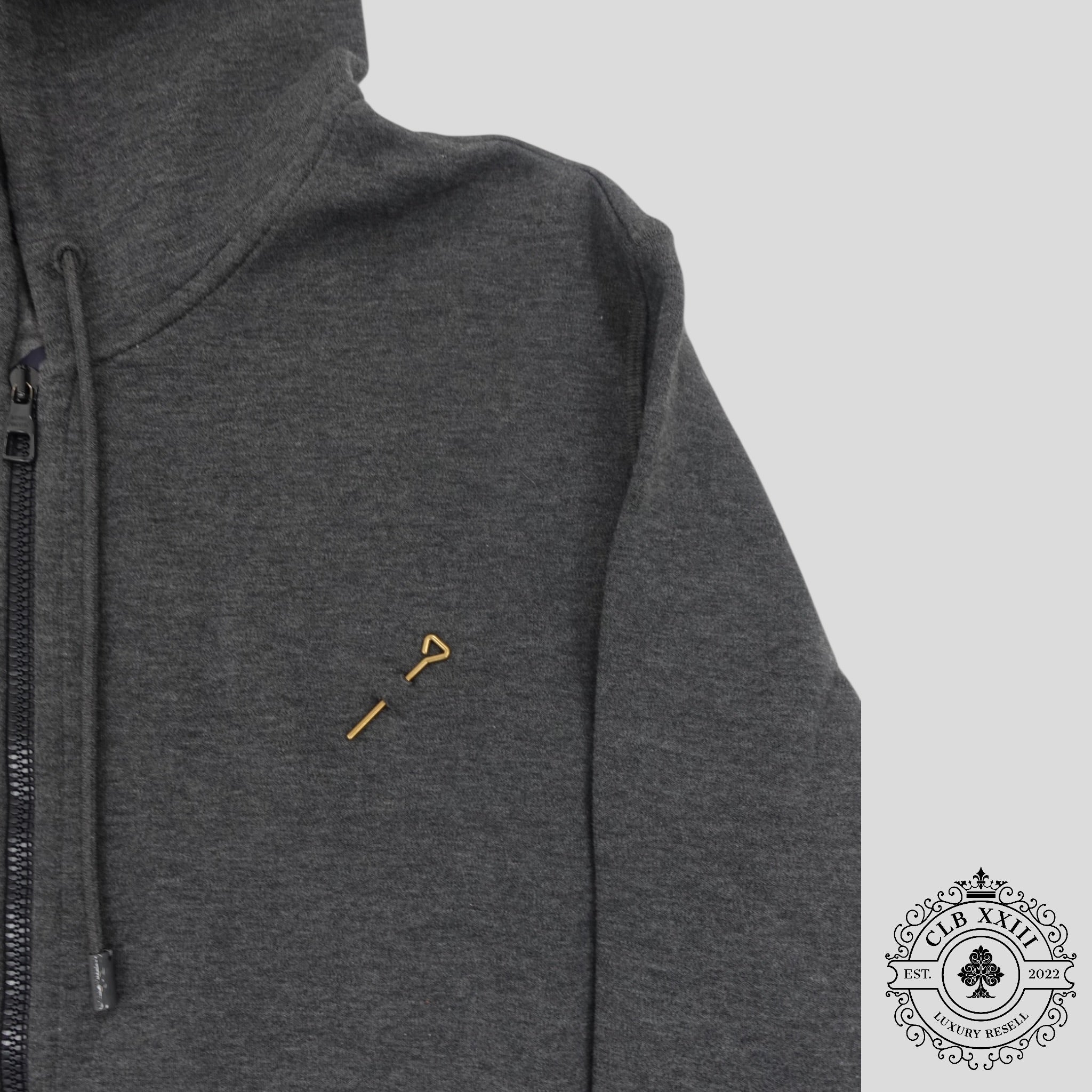 Sweat à capuche en jersey de voyage Double Face Louis Vuitton gris