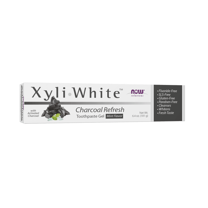 Now Solutions XyliWhite Dentifrice au charbon actif, rafraîchissant, 181 g – 8105