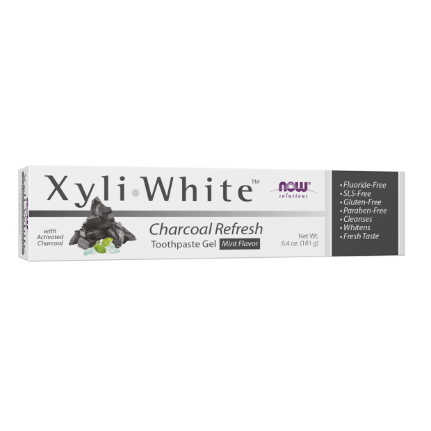 Now Solutions XyliWhite Dentifrice au charbon actif, rafraîchissant, 181 g – 8105