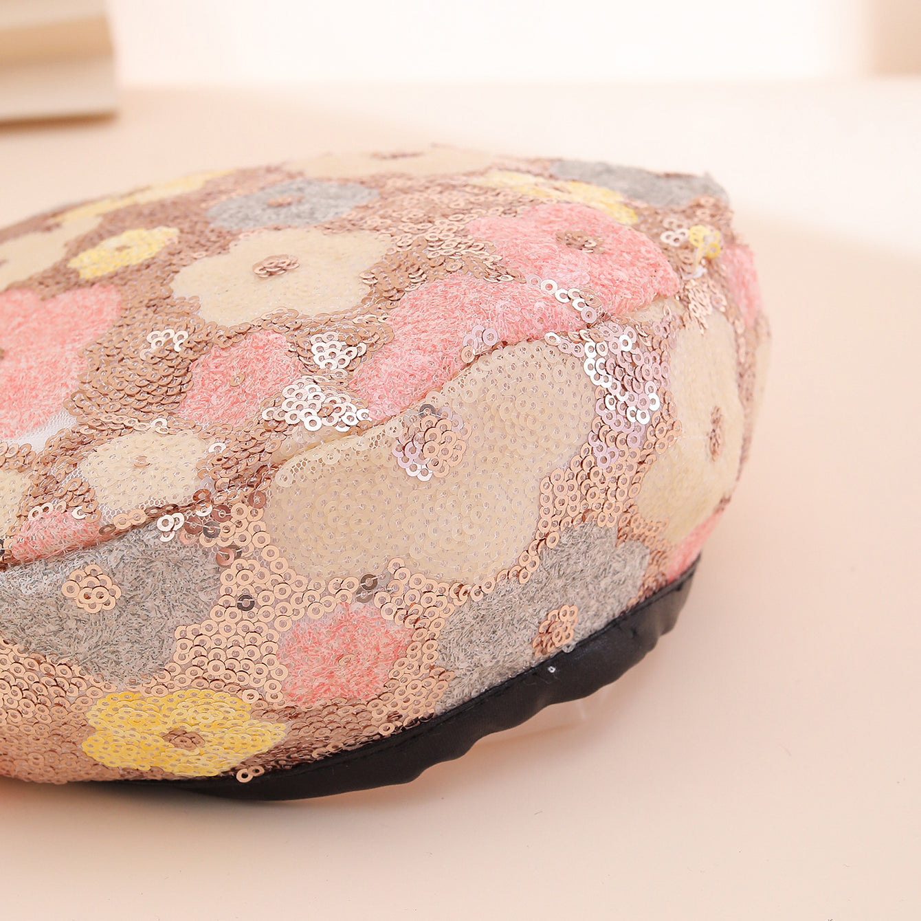 Béret à fleurs à paillettes – Chapeau de peintre tendance pour femme | Style décontracté et extérieur
