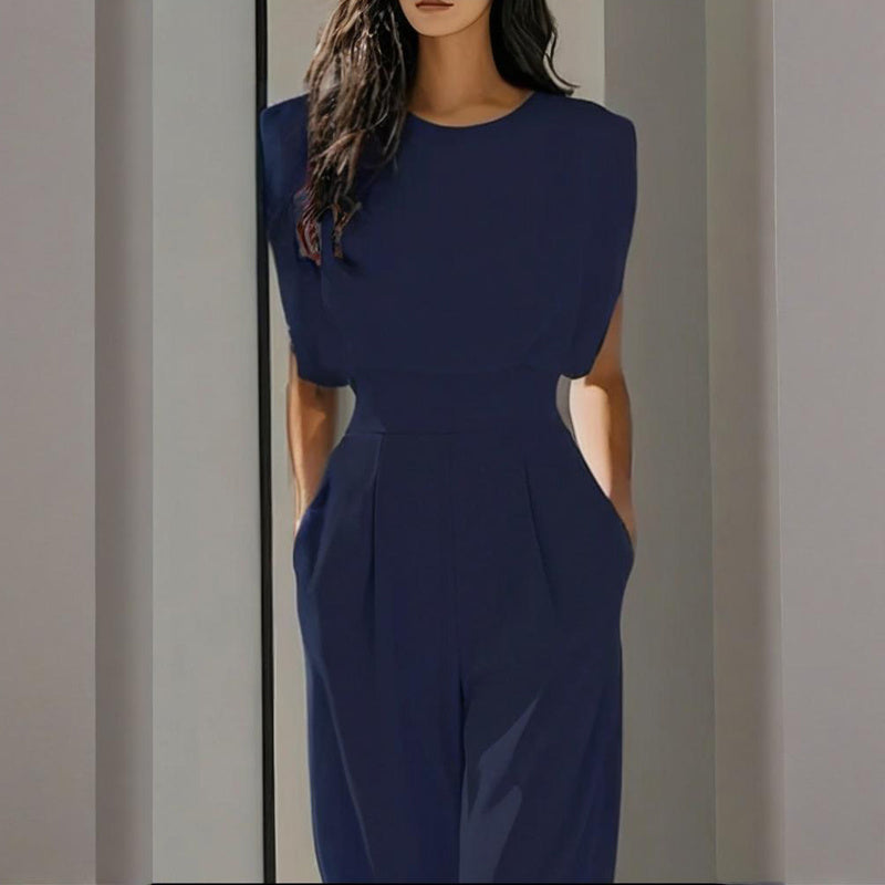 Combinaison pantalon courte à manches larges pour femme
