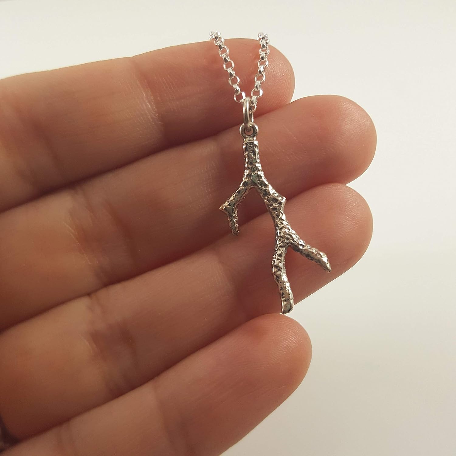 Collier branche de corail – Collier pendentif en argent sterling inspiré de l'océan