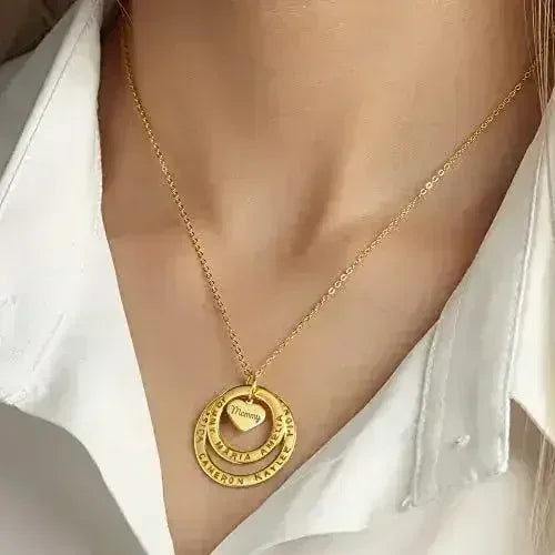 Bijoux de mamie, Collier grand-mère avec prénoms, Cadeau personnalisé pour grand-mère