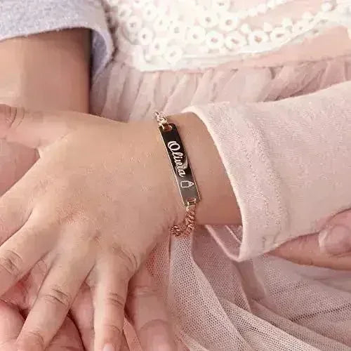 Bracelet prénom bébé, Bracelet enfant, Cadeau de naissance, ID enfants