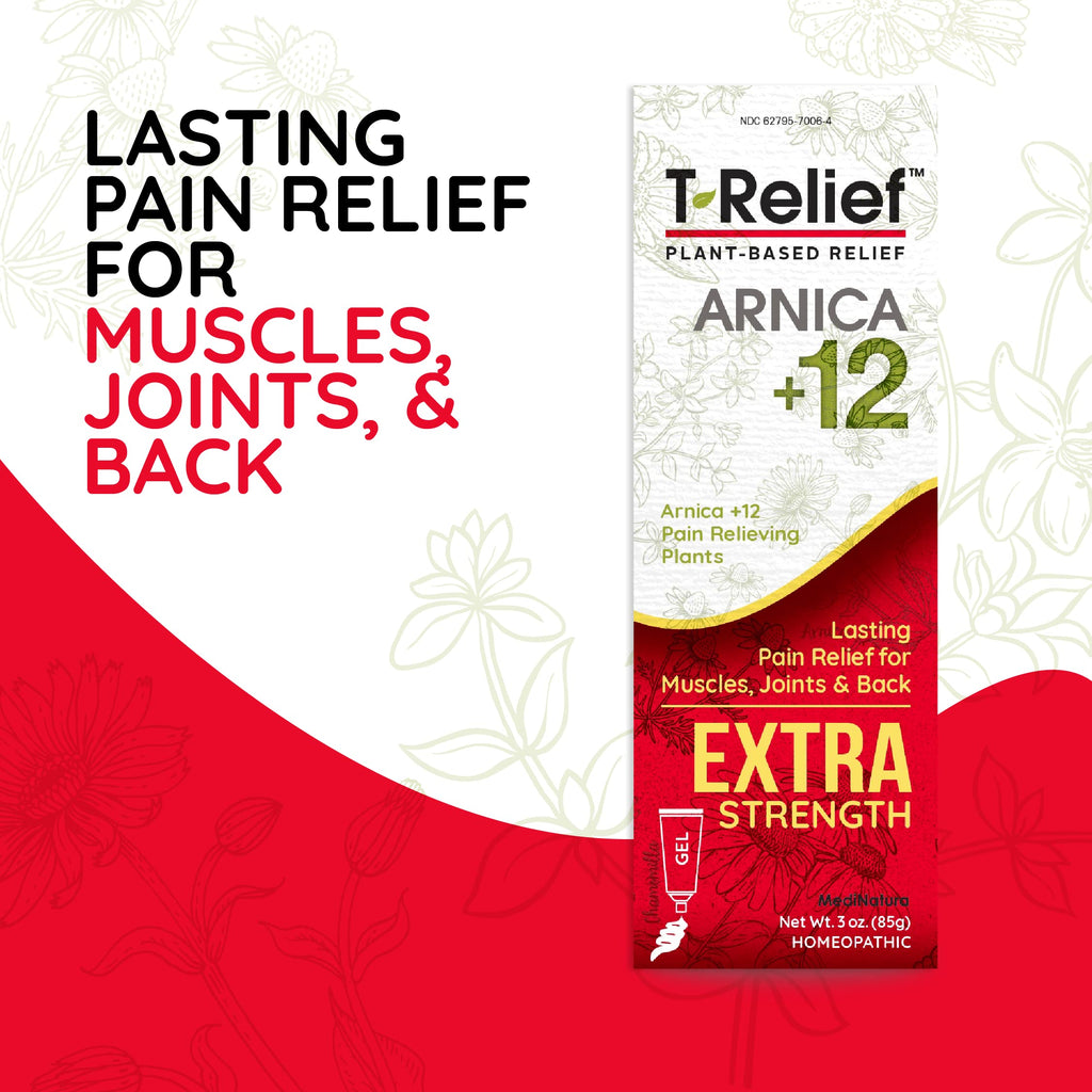 Medinatura T-Relief Arnica +12 Gel extra fort contre la douleur arthritique 3 oz