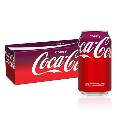 Coca-Cola Cherry Coke Soda, 355 ml (Paquet de 12)