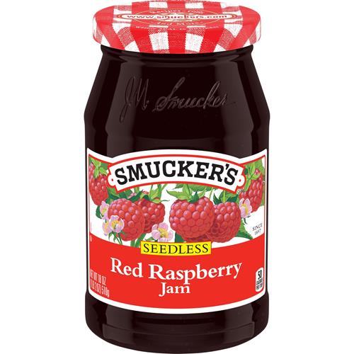 Confiture de framboises rouges sans pépins Smucker's, 510 g