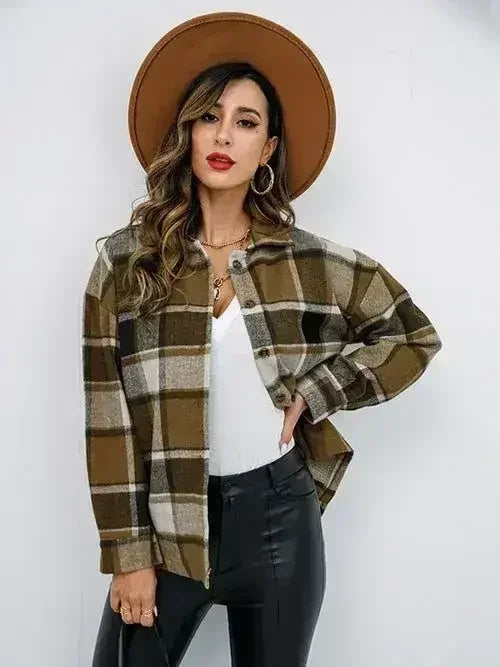 Veste boutonnée couleur citrouille