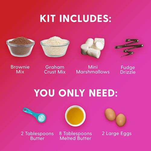 Duncan Hines Kit Épique, Kit de Mélange pour Brownie S'mores, 685 g