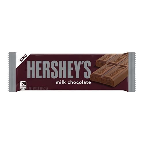Hersheys Chocolat au lait format King, Barre chocolatée, 73 g