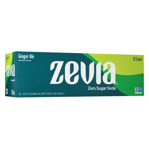Boissons gazeuses Zevia Zéro Sucre, Ginger Ale, canettes de 355 ml (paquet de 12)