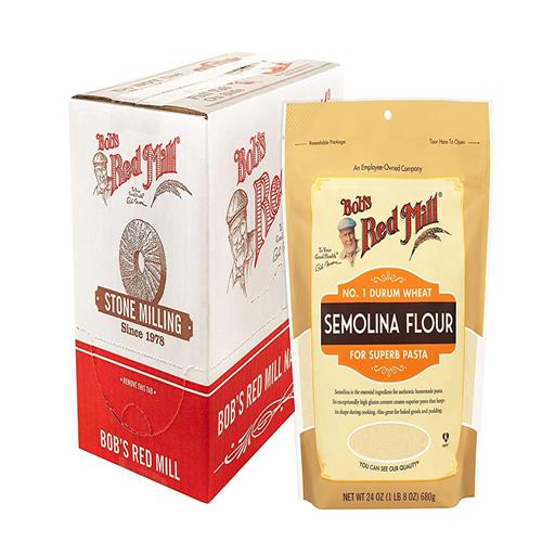 Farine de semoule pour pâtes Bob's Red Mill, 680 g (Lot de 1) - Vegan, Casher