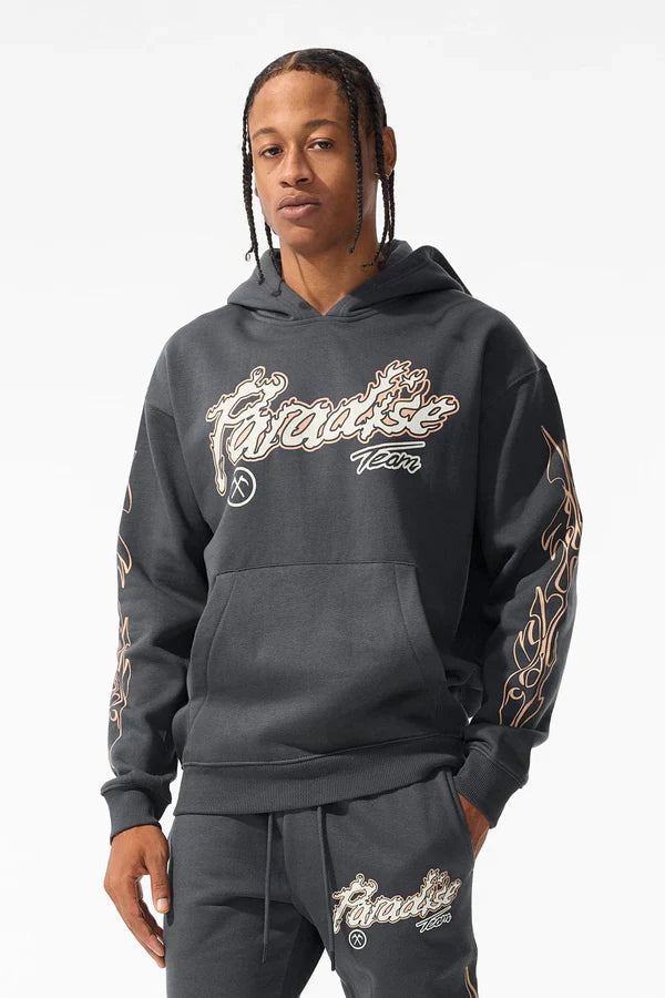 Sweat à capuche Jordan Craig Paradise Tour en molleton - Anthracite