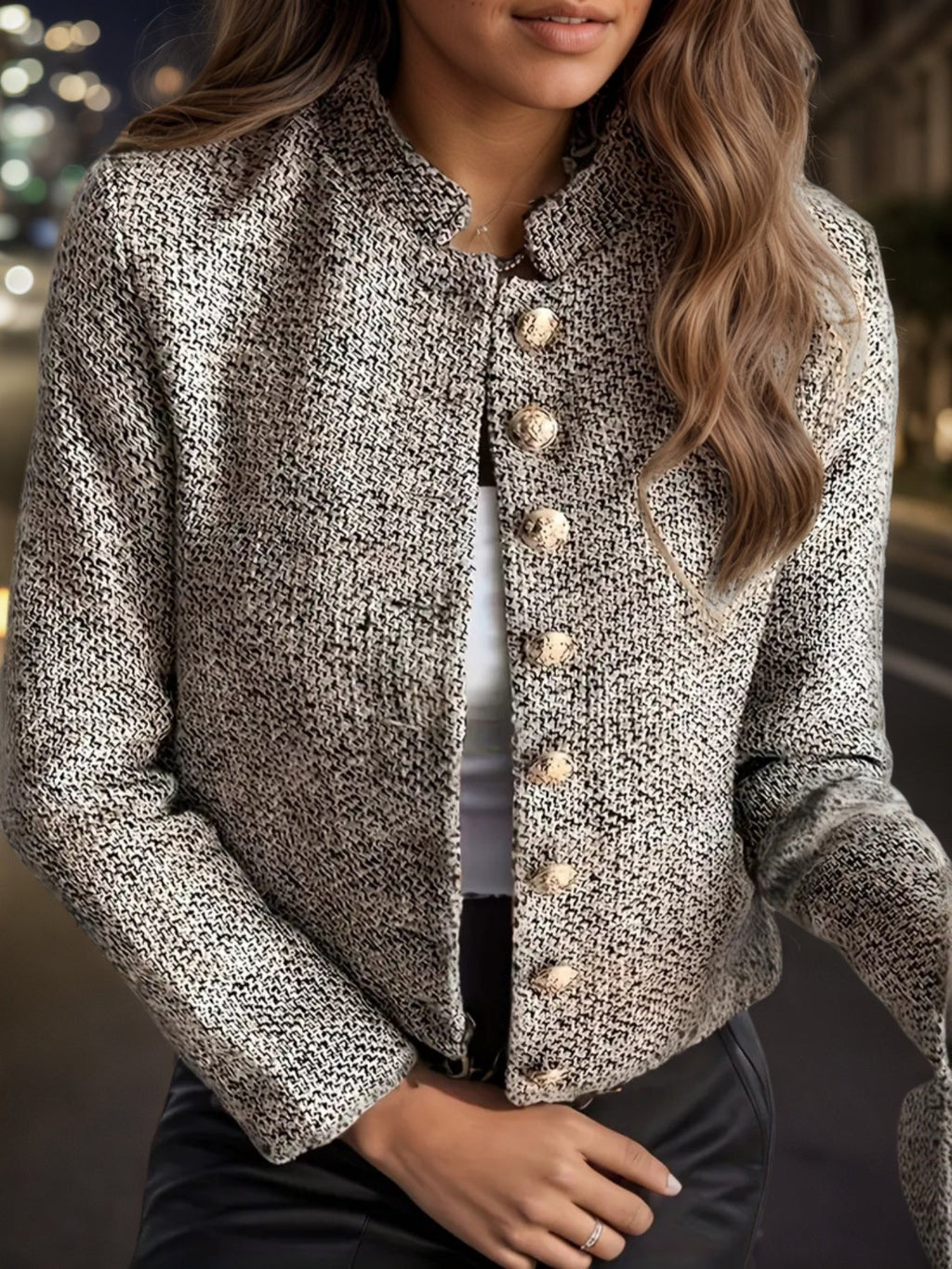 Gilet décontracté en tricot pour femme avec poches
