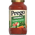 Sauce pour pâtes Prego Chunky Garden Combo, pot de 673 g