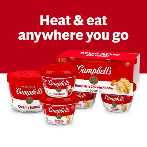 Soupe crémeuse aux tomates Campbells, bol micro-ondable de 436 g