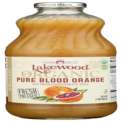 Lakewood, Jus d'orange sanguine pur biologique, 946 ml