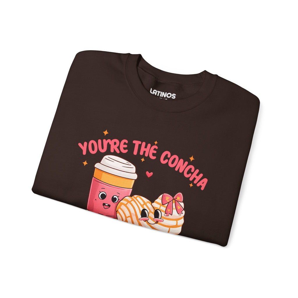 Sweat-shirt ras du cou Confortable « You're The Concha to My Cafecito » | Viva Mexico | 3 Couleurs