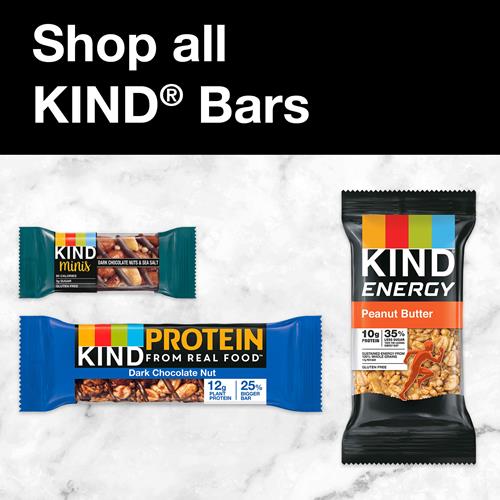 Kind Barres de Noix, Cacahuète Chocolat Noir, Snacks Sains, Sans Gluten, 8g Protéines, 12 Barres