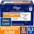Kroger Breakfast Blend Dosettes de café torréfié doux 12 ct