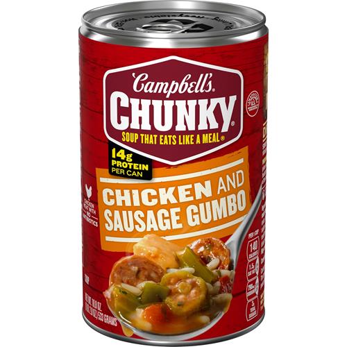 Soupe épaisse Campbell's, Gombo au poulet et à la saucisse, Boîte de 533 g