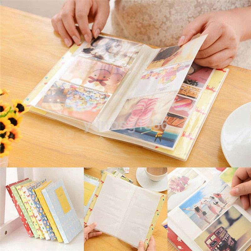 Album photo 84 pochettes pour film Polaroid, étui de rangement pour mini-photos instantanées, couverture de classeur à anneaux rechargeable pour album photo de mode, de maison, de famille.