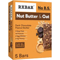 Rxbar Barres protéinées aux noix et avoine, collations protéinées, barres de collation, beurre de cacahuète chocolat noir, boîte de 275 g (5 barres)