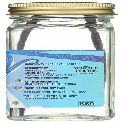 Whole Foods Market, Gousse de Vanille Bio, 1 Unité