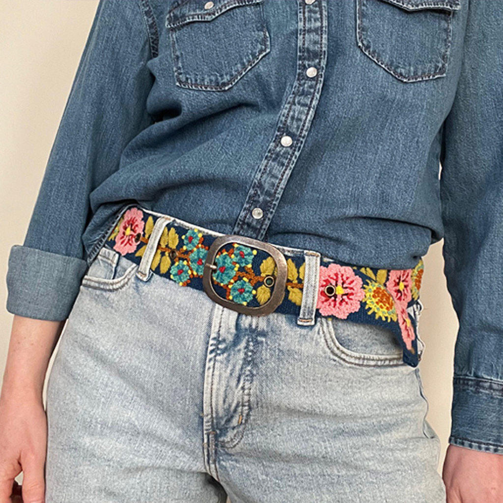 Ceinture en Laine Brodé Sunshine Daydream