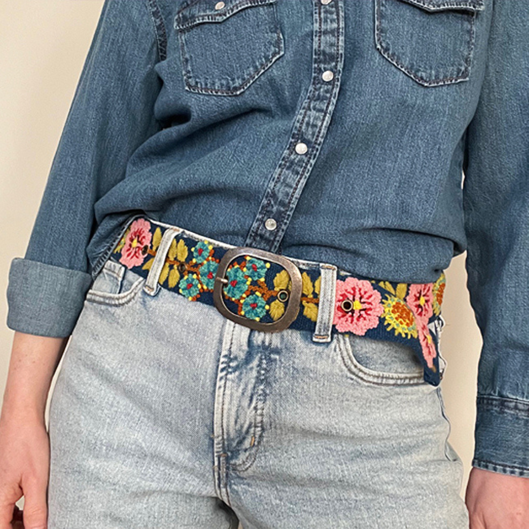 Ceinture en Laine Brodé Sunshine Daydream